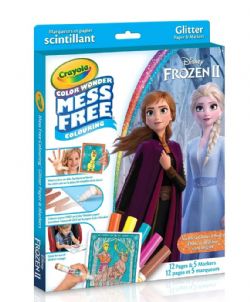 CRAYOLA MARQUEURS ET PAPIER SCINTILLANT COLOR WONDER REINE DES NEIGES 2